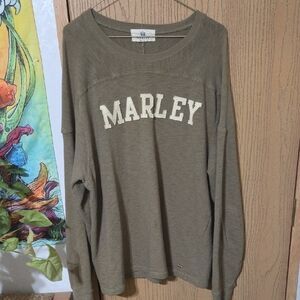 Marley Men's Crewneck Sweater - Olive Green